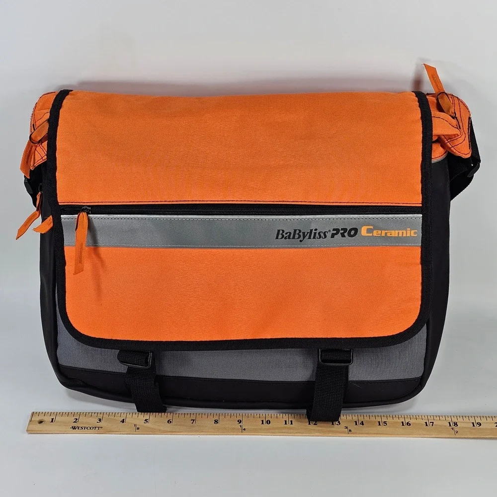 Babyliss PRO Ceramic Professionals Messenger Bag Orange Grey Black Crossbody Bag